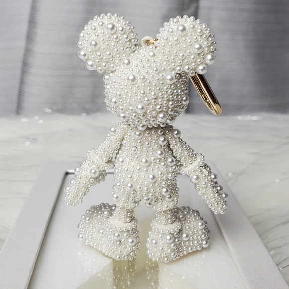 DISNEY X BAUBLEBAR pearl mickey mouse Bag charm - Picture 4 of 7